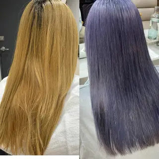 ミディアム カラー HACCH （ハッチ）所属・丁寧なブリーチ& ・レイヤーショートのヘアスタイル
