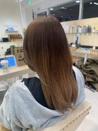 ロング かずや🍀/髪質改善 /艶髪カラー/眉毛のヘアスタイル