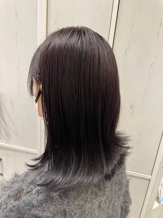 ミディアム カラー つちだ ゆうひ / 暗髪カラー⟡.·のヘアスタイル