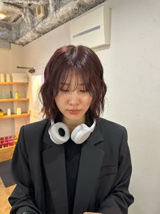 ミディアム 🧣misaki 透明感カラー🧣のヘアスタイル