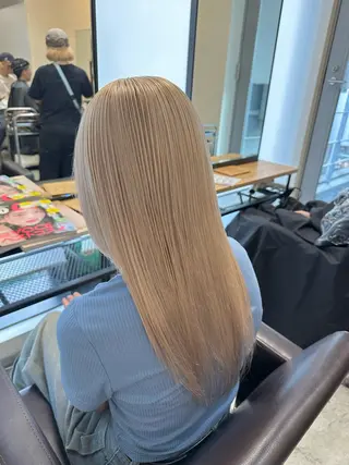 ロング カラー 小顔カット✨ 透明感カラー✨kyoのヘアスタイル
