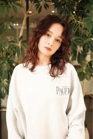 ミディアム 💫パーマモデル募集 河野瑠太のヘアスタイル
