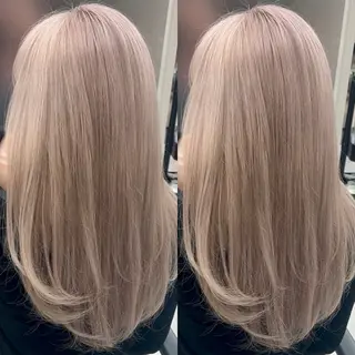 セミロング カラー youres hair 髪質改善トリートメント&ヘッドスパ  新宿三丁目店【ユアーズヘア】所属・🦋透明感カラー 👑NODOKA🦋のヘアスタイル