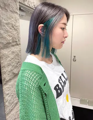 ショート カラー 難波/心斎橋/ボブ/ 髪質改善/ハイトーンのヘアスタイル