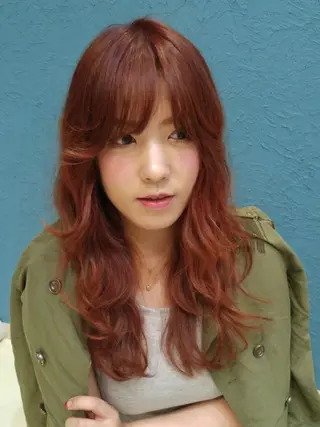 ロング カラー ヘアアレンジ brut所属・SaKai Nozomiのヘアスタイル