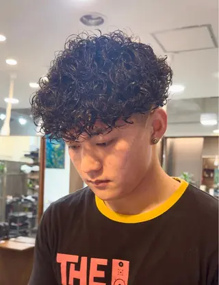 パーマ メンズ 年間2000名担当◎ パーマ職人/仲原佑樹のヘアスタイル