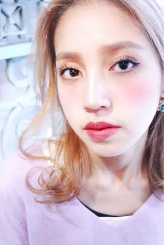 ミディアム カラー パーマ ヘアアレンジ メンズ 表参道Lise おおいしおりのヘアスタイル