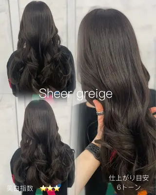 ロング タニ トモのヘアスタイル