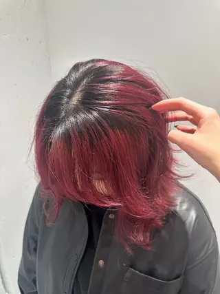 セミロング カラー 田窪 珠妃のヘアスタイル