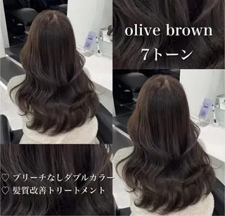 カラー 🎀艶髪ブラウンof ficialhimiのヘアスタイル
