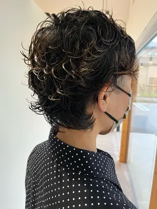 ショート パーマ 揚村 武斗のヘアスタイル