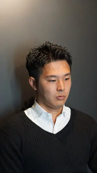 パーマ 銀座shino~灯~HANARE所属・メンズパーマ/ 大須田 倭のヘアスタイル