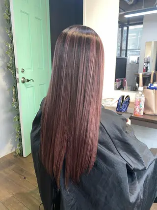 ロング カラー fand AKANE のヘアスタイル