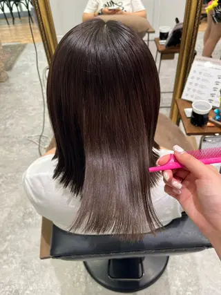 ミディアム カラー 透明感カラー/ダブル カラー/MAI🎀のヘアスタイル