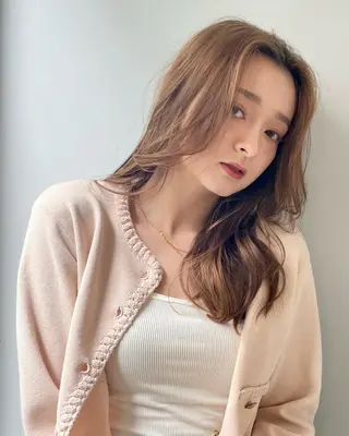 セミロング カラー 横浜/レイヤーカット /韓国ヘア/佐藤記正のヘアスタイル