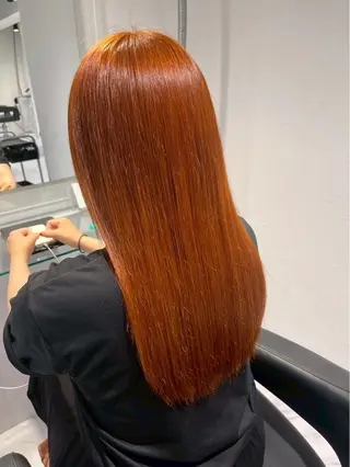 カラー 暖色カラー/オレンジ 🧡のんのヘアスタイル