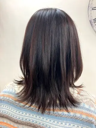 セミロング igrek bis所属・似合わせ×透明感 カラー🤍MAOのヘアスタイル