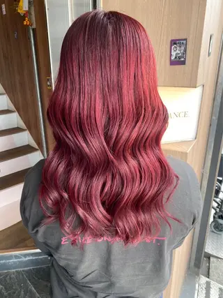 ロング カラー 【韓国暗髪】 ×【暖色系】圭真のヘアスタイル