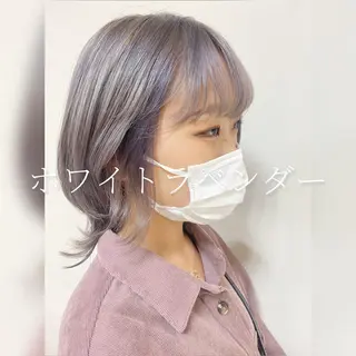 ミディアム カラー ヘアアレンジ 🌈haru🌻 藤沢ハイトーン🌈のヘアスタイル