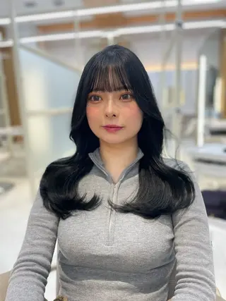 カラー 顔周り/透明感カラー /韓国ヘア/TAKUのヘアスタイル