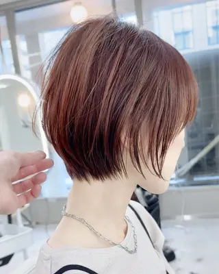ショート カラー i.+sapporo所属・ショート/レイヤー /札幌/小山内のヘアスタイル