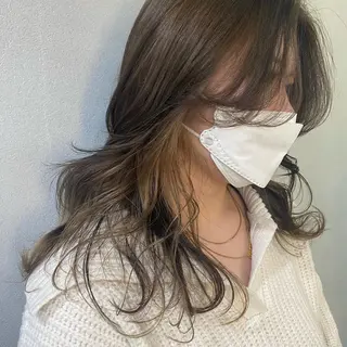 ロング カラー 舟橋 りんかのヘアスタイル