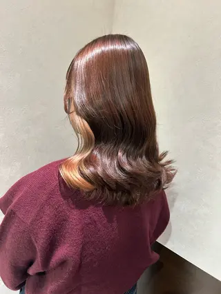 セミロング 駒野 茜音のヘアスタイル