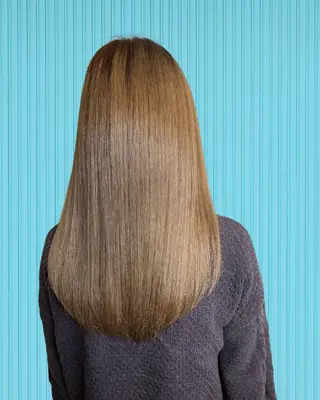 ロング 髪質改善&白髪ぼかし カラー♡店長みやけ♡のヘアスタイル