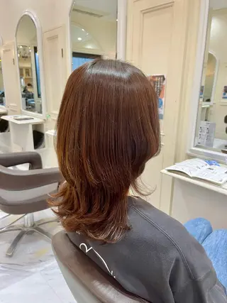 セミロング 緒方 大輝のヘアスタイル