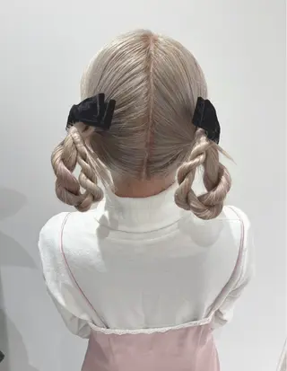 セミロング ヘアアレンジ マツエクmarry池袋所属・マツエクモデル無料 marry 池袋秦のマツエク・マツパデザイン