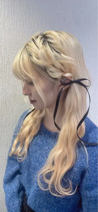 ロング ヘアアレンジ カラー/ヘアセット Nanami💗のヘアスタイル