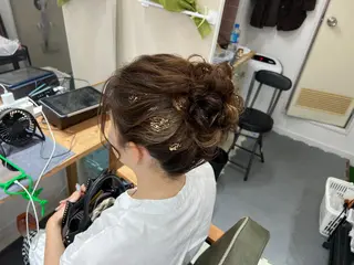 ミディアム ヘアアレンジ 山室 敬義のヘアスタイル