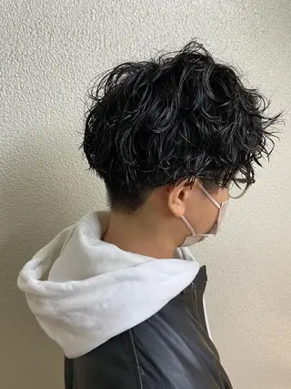 ショート パーマ メンズ 辻堂メンズ特化 YU-YAのヘアスタイル