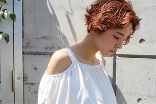 ショート カラー パーマ O/ODER (official)のヘアスタイル