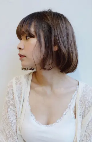 ミディアム 似合わせ艶髪カラー ❤️ハダユミのヘアスタイル