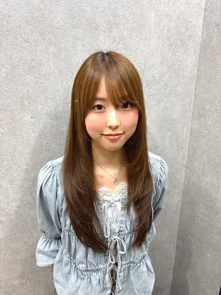 ロング 👑レイヤースタイル 艶カラー👑NOA✨のヘアスタイル