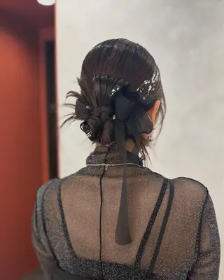 ロング ubu share salon所属・鈴村緋女／ヘアセット ／耳ツボジュエリーのその他イメージ