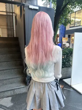 ロング カラー ハイトーンカラー ⭐️NAZUNAのヘアスタイル