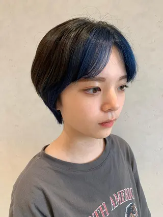 ショート カラー ayumi🌈 インナーカラー🌈のヘアスタイル