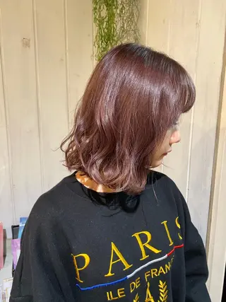 ミディアム カラー 縮毛矯正⭐️ TAKAHIROのヘアスタイル