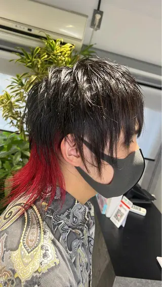 セミロング カラー mimiiy梅田 中崎町ハイトーンのヘアスタイル