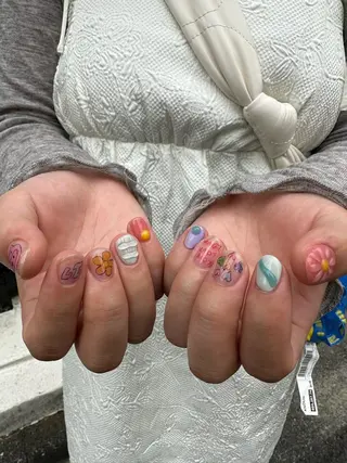 ネイル 個性派ネイル 🌼 ハルカ ♡のマツエク・マツパデザイン