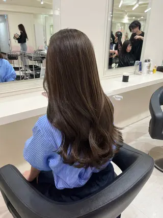 ロング カラー 🤍韓国大人っぽ ベージュMAI🤍のヘアスタイル