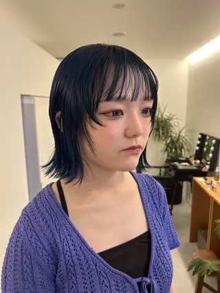 カラー CHITOSE遠石所属・原田 萌のヘアスタイル