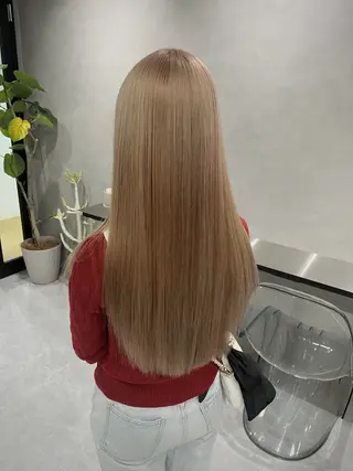 ロング カラー 暖色ハイトーン特化 🥇Mioのヘアスタイル