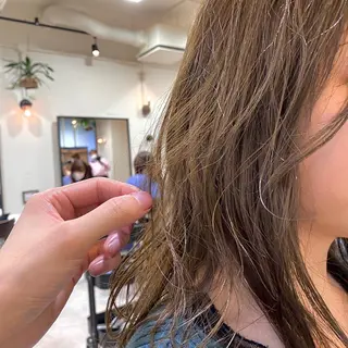 セミロング カラー ヘアアレンジ tane.所属・【ダメージレス施術】 【透明感】北村 拓也のヘアスタイル