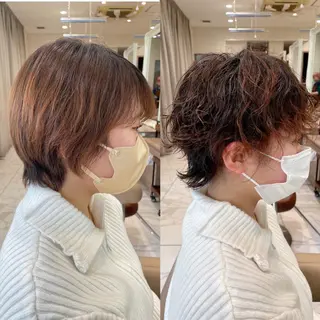 ショート 🧸レイヤーカット 🤎店長anju🪽のヘアスタイル