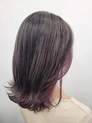 ミディアム カラー Hair & Beauty the B 岡崎店所属・山口 安美のヘアスタイル