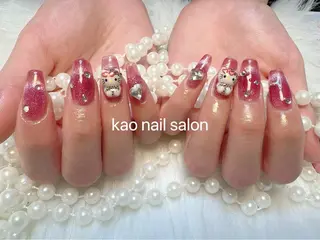 ネイル kao nail マグネット/長さだしのネイルデザイン