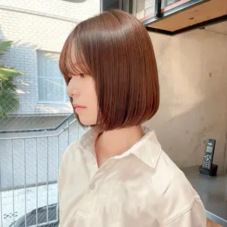 ショート カラー パーマ ショートボブ髪質改善 縮毛矯正上手い山道潤のヘアスタイル